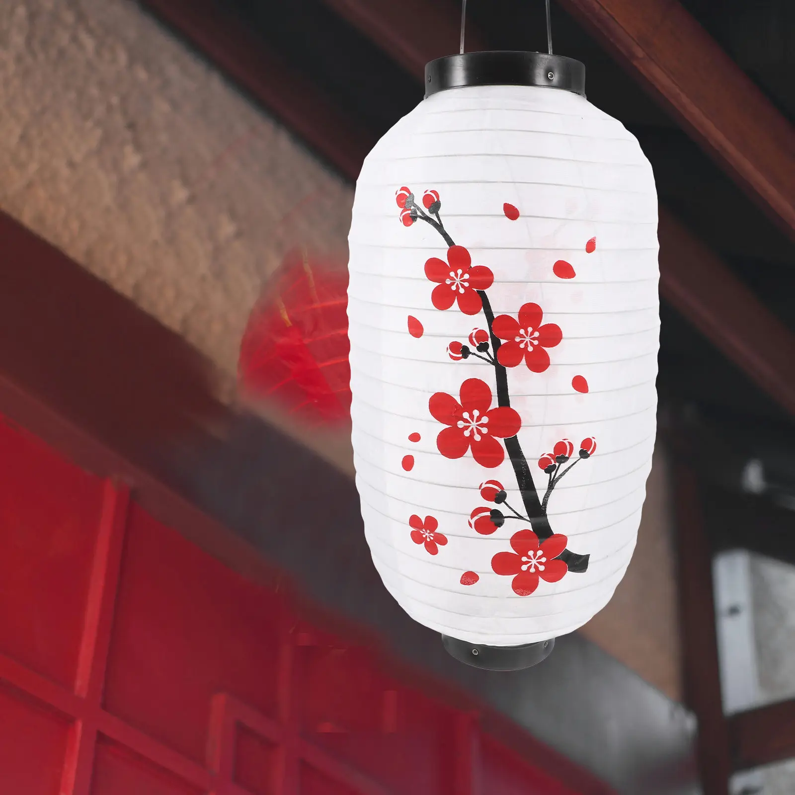 2Pcs Traditional Japanese Style Lantern Hanging Flowers Soft Fabric Decorative Lights Sushi Restaurant Home Party Indoor Outdoor