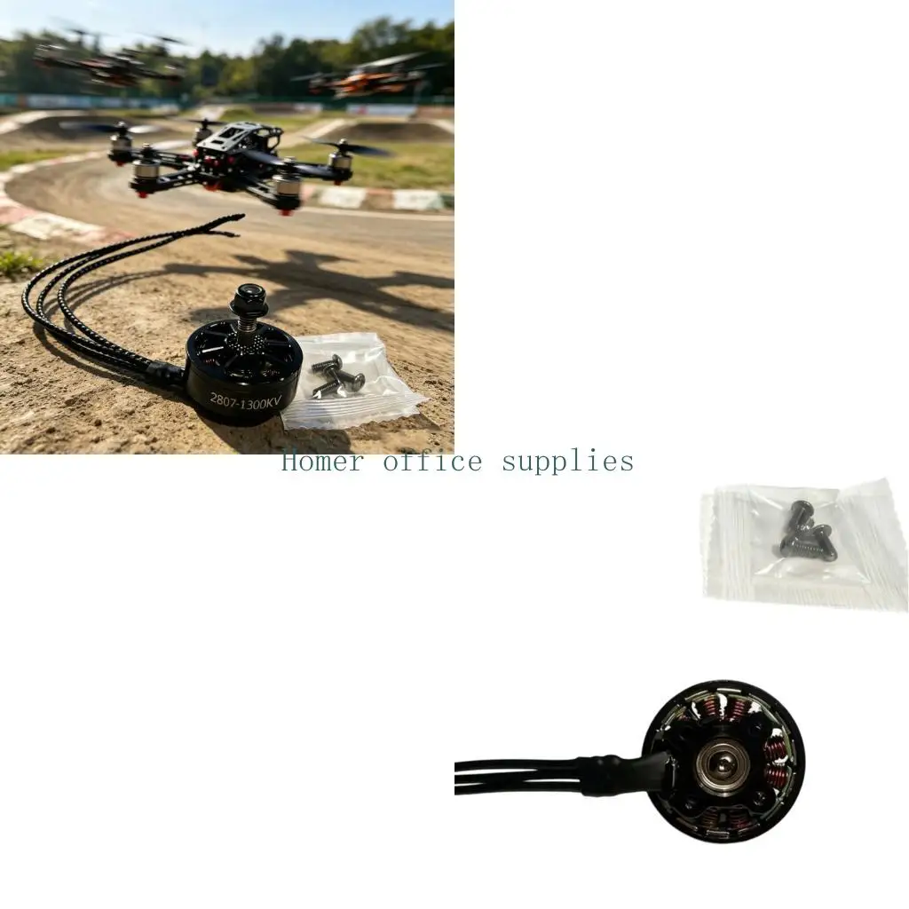K43B Power Brushless Motor 2807 1300KV for Stable Flight Setups Metal Housing