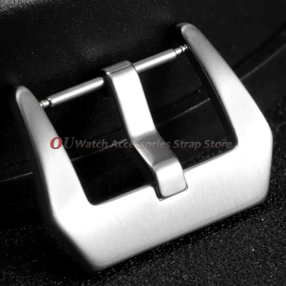 Stainless Steel WatchBand Buckle Button 16mm 18mm 20mm 22mm 24mm 26mm for Panerai Matte Polished Silver Black Buckle Accessories