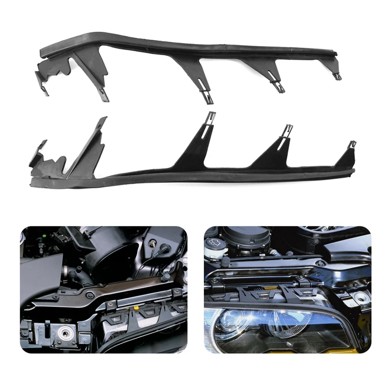 

Car Front Headlight Cover Trim Upper Headlight Sealing Strip Gasket 63128384489 63128384490 For BMW 3Series E46 M3