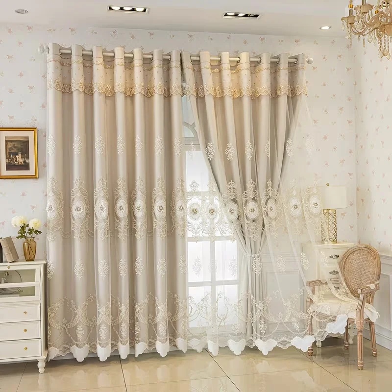 Double Layer Lace Curtain 3