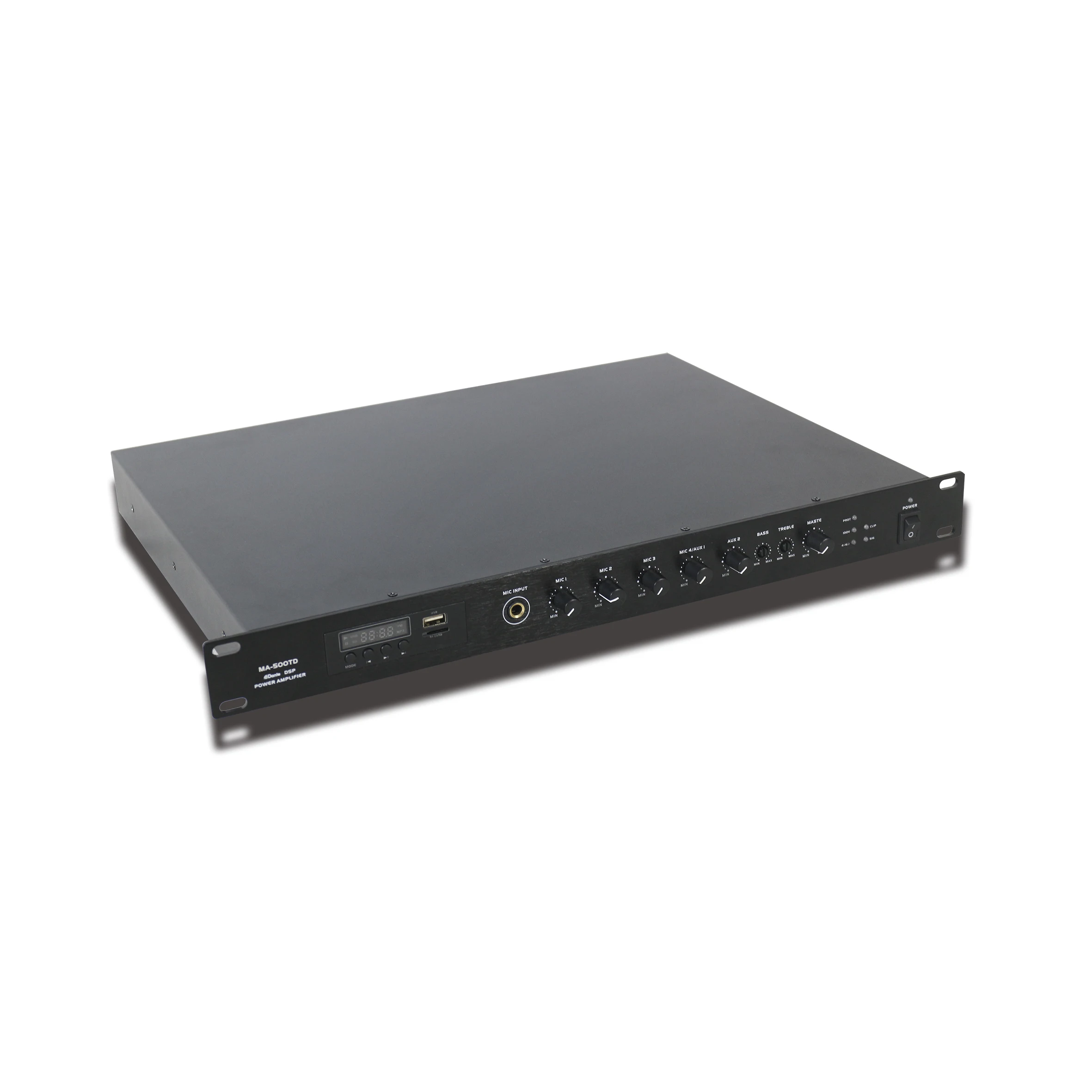 

T High Quality Professional Class D 500W Powerful Digital Audio Mixer Amplifier With Built-in USB/SD/AUX/Tuner/Blue-tooth