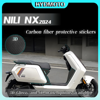 For NIU NX 2024 3D carbon fiber fuel tank sticker body protective film modification accessories