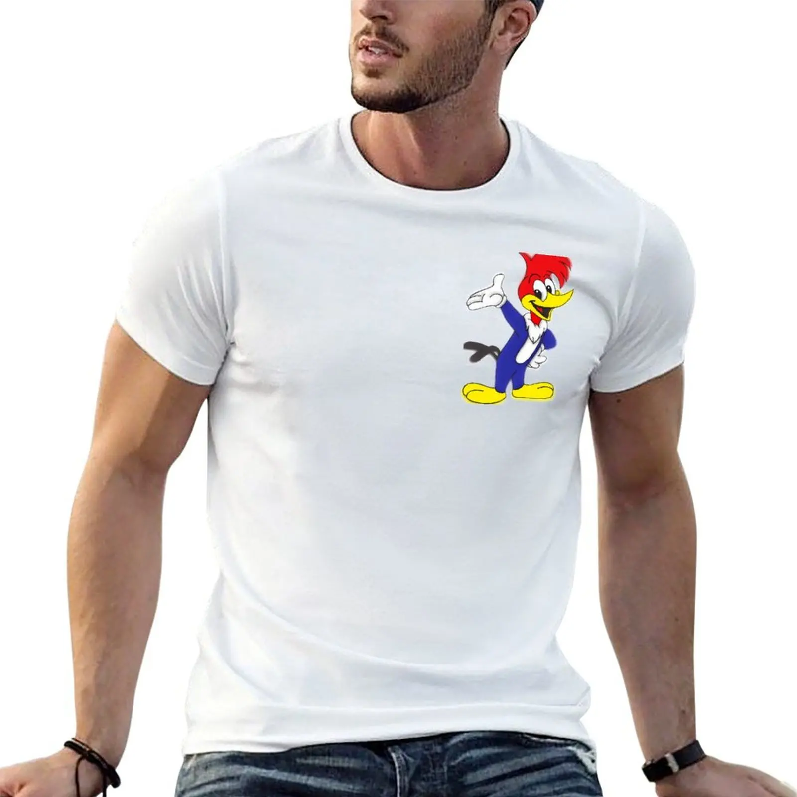 

Woody Woodpecker T-Shirt cotton t shirts high quality funny t shirts cotton mens graphic t shirts T-Shirt