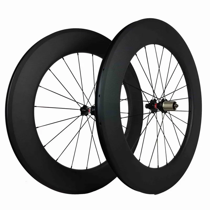 80mm UD Carbon Wheels 25mm Wide Clincher/Tubular/Tubeless Tire Option Hub In Stock Quick delivery Made In Chinese Pro Bike Team