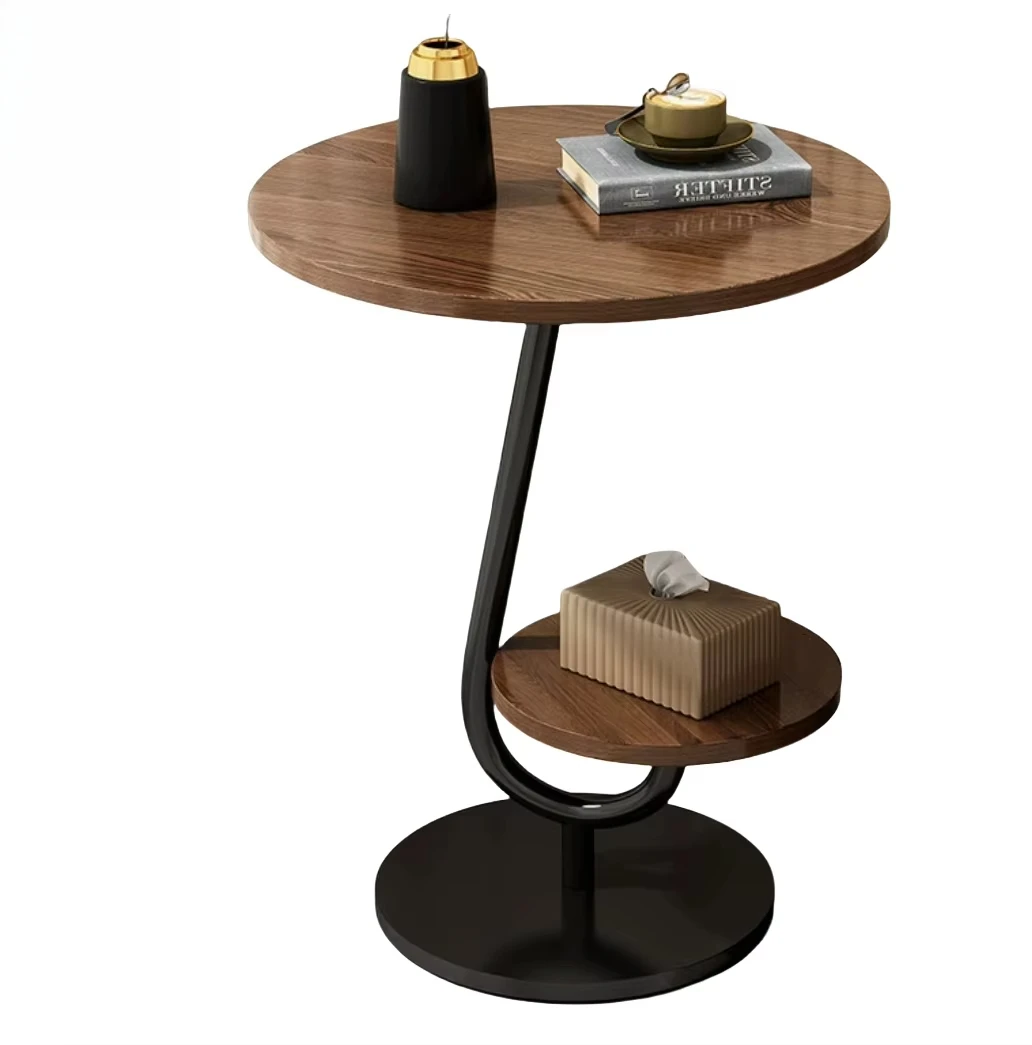 

Передвижная прикроватная тумбочка в современном европейском стиле, новый металлический акриловый журнальный столик, деревянная железная декоративная мебель для домашней мебели