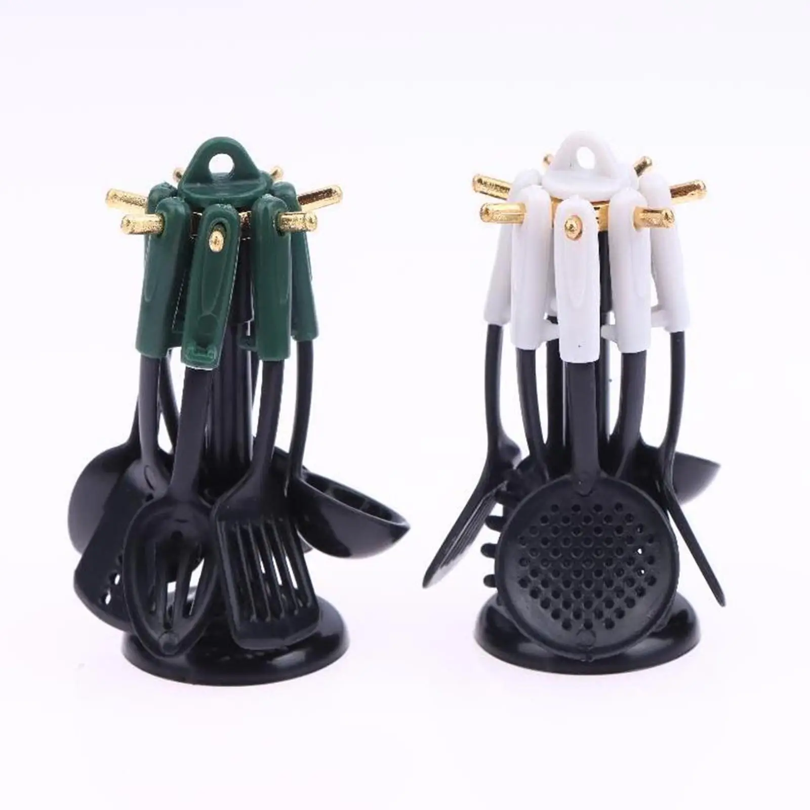 7 قطعة أدوات المطبخ لبيت الدمى قطع عرض المشهد الصغير أدوات المطبخ
