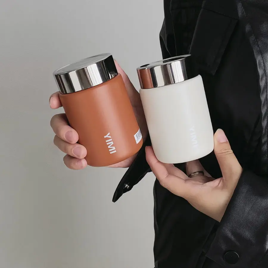 1pcs 230ml Mini Compact Thermos Coffee Cup High-looking Lightweight Outdoor Portable Cup Office 316 Rust Steel Liner Drinking Cup