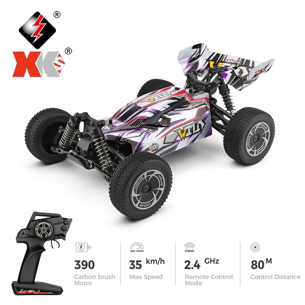 WLtoys Rc car 144016 1/14 4WD zabawki z lampkami LED chłopców w stylu 144001 zdalnie sterowany Drift Off road gra wyścigowa Model prezent dla dzieci