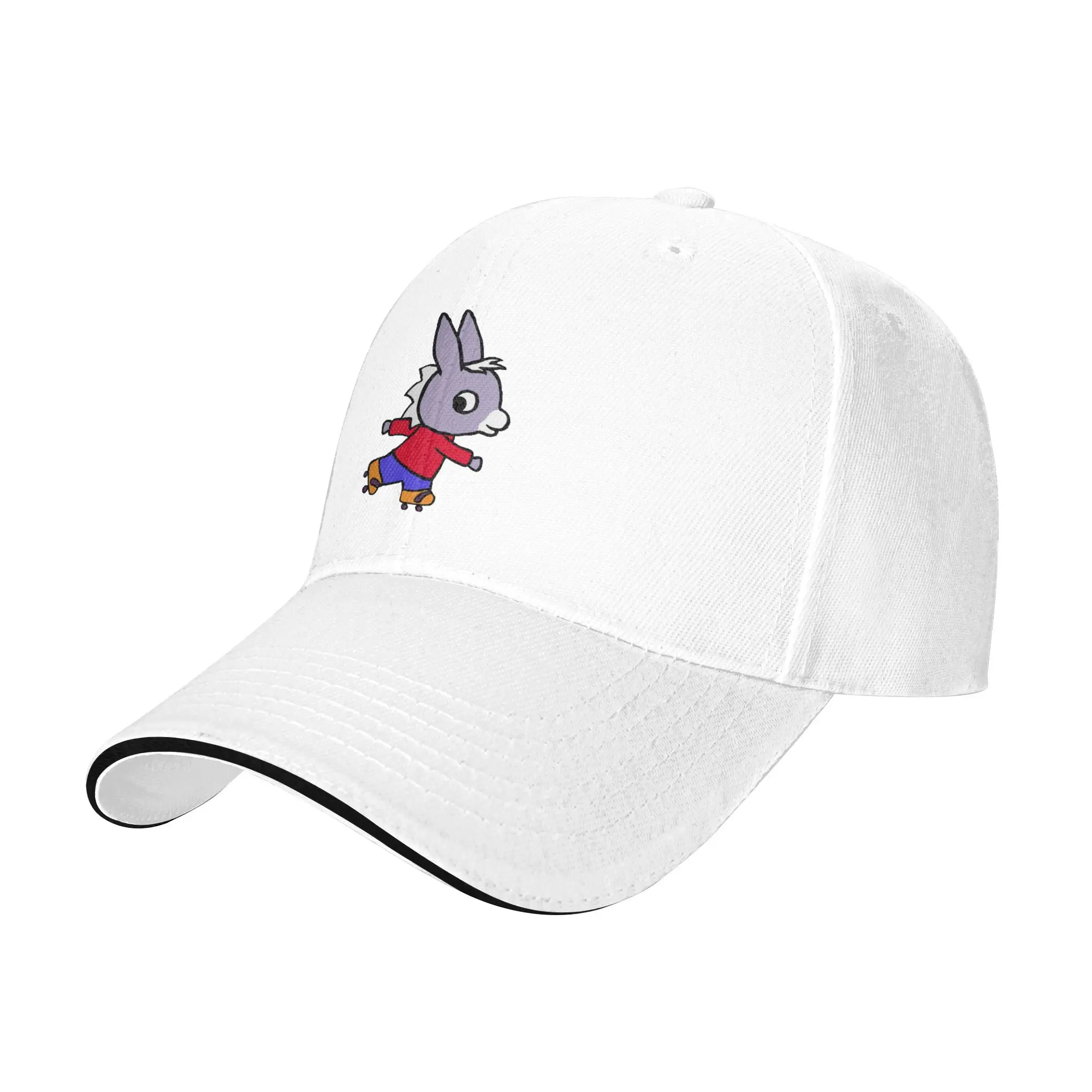 Trotroes Cute Donkey Cartoon Sandwich Caps Unisex Baseball Caps Learning Adventure Adjustable Sun Caps All seasons Hat Adult