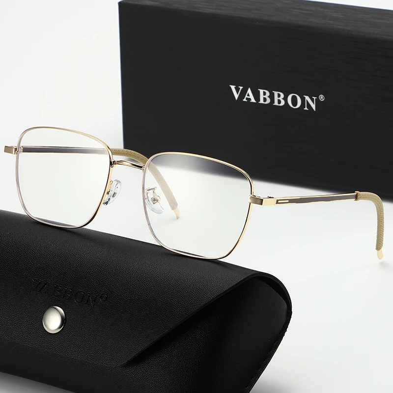نظارات Vabbon العصرية الجديدة للرجال لحجب الضوء الأزرق، نظارات عادية بسيطة للأعمال للسفر وصيد الأسماك والقيادة، هدية مميزة 9048