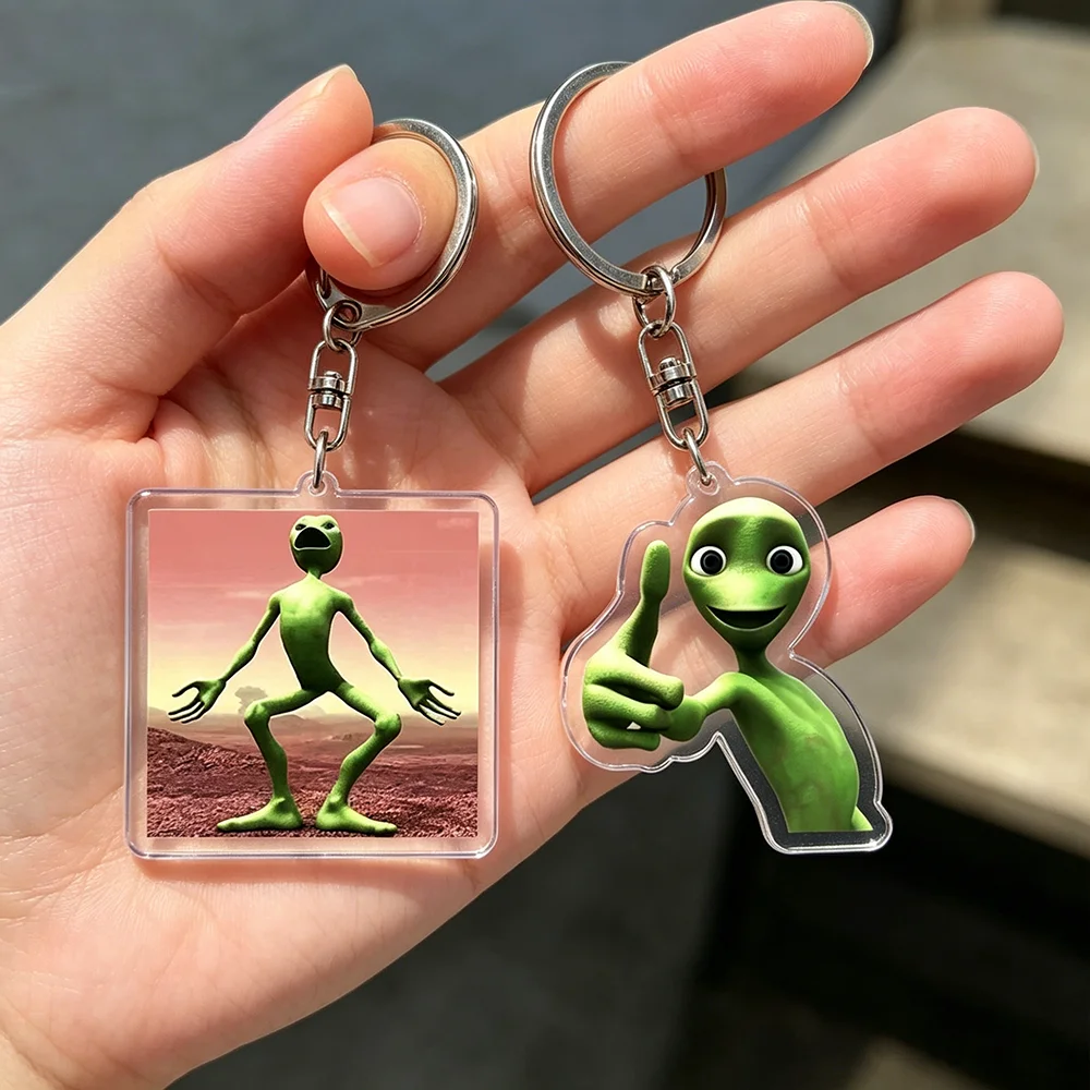 Divertidos Llaveros Dame Tu Cosita para Accesorios, Colgantes para Bolsos, Lindos Llaveros de Alien, Joyería, Regalos de Cumpleaños para Fans