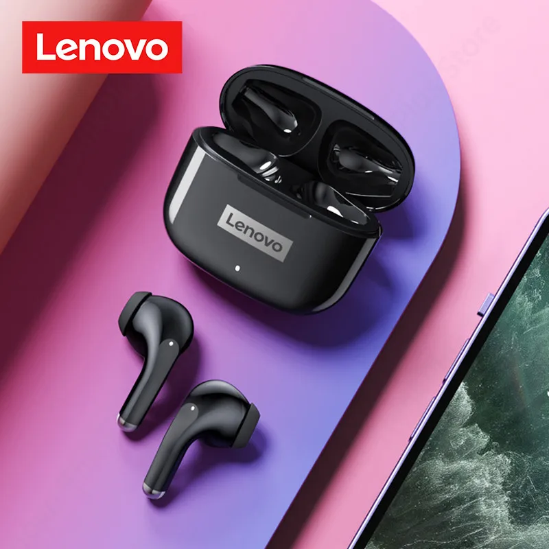 Lenovo LP40 Pro Bluetooth 5.1 Long-lasting Battery Life Earphones Ergonomic Design Headphones Ergonomic Design Headset with Mic