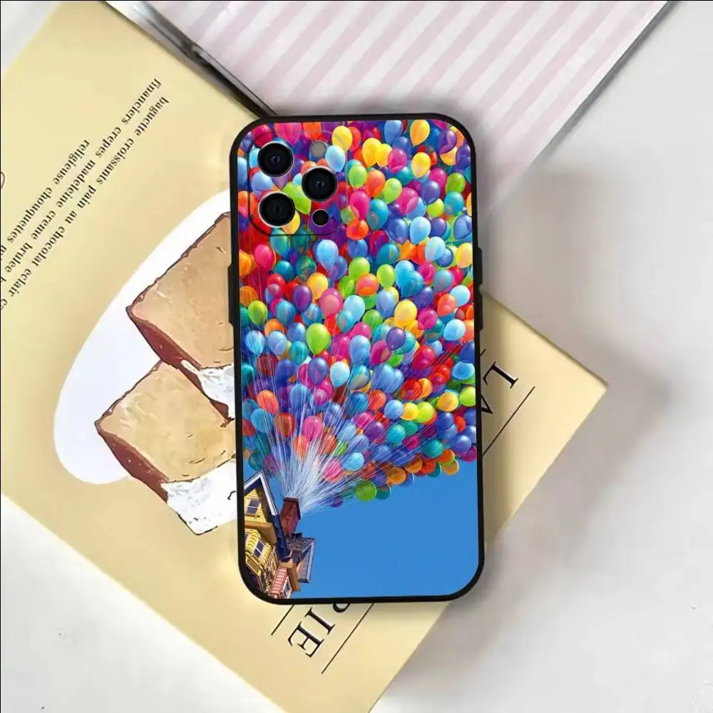 Colorful balloons  Phone Case For iPhone 17,16,15,14,13,12,11 Plus,Pro Max,Soft Silicone Black Cover