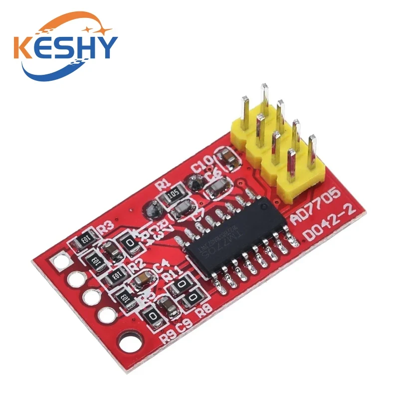 AD7705 Dual 16 bit ADC Data Acquisition Module Input Gain Programmable SPI Interface TM7705