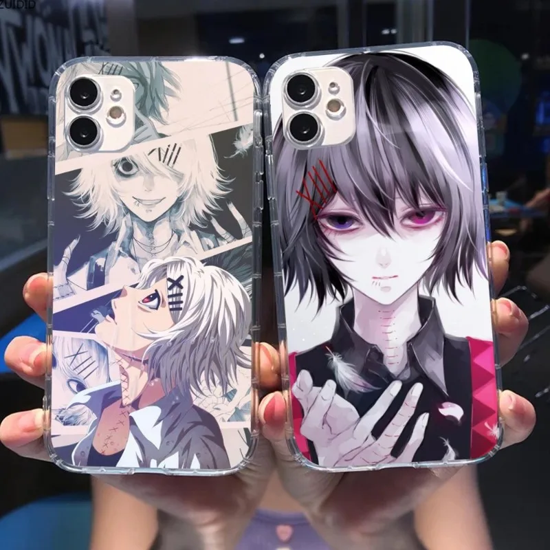 Tokyo Ghoul Juuzou Mobile Phone Case for iPhone 14 13 12 11 XS X 8 7 6 Plus Mini Pro Max SE 2022 Clear Phone Cover Funda