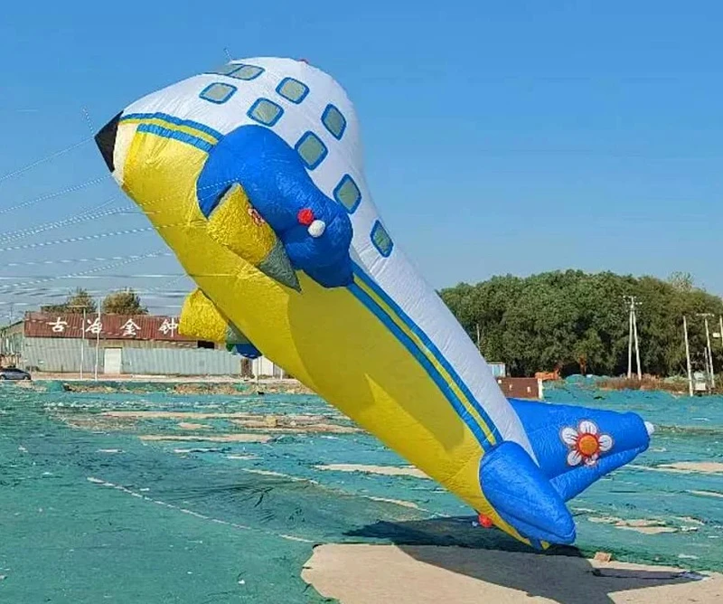 Envío Gratis, cometa de avión de doble línea para adultos, juguetes al aire libre, manga de viento, pipa inflable, línea de bobinado, pipa deportiva, juguetes para exteriores