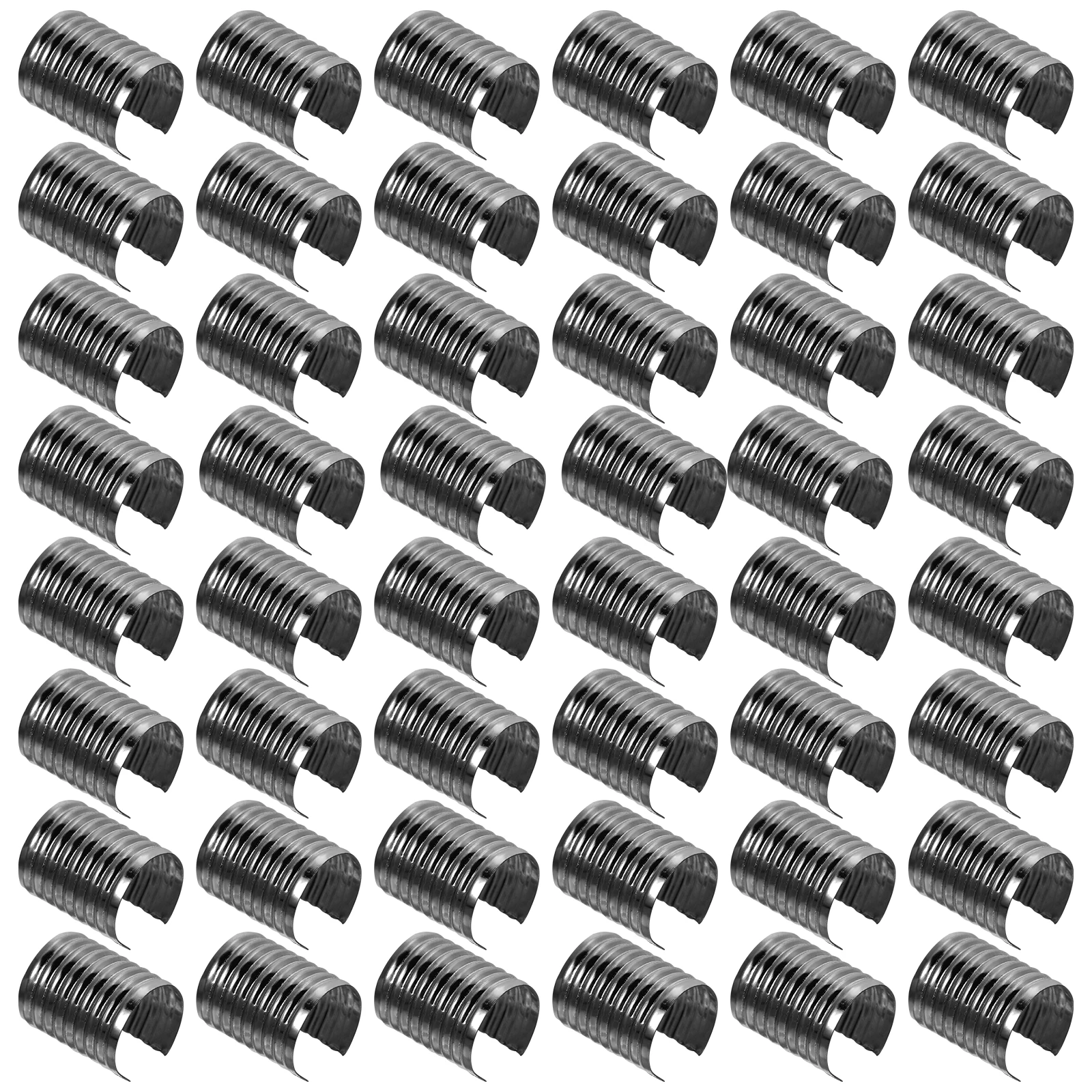 

100pcs Tassel Tail Clamp Cylindrical Fastener Durable Metal Rope Clips Wire Protector DIY Crafts Accessories Jewelry