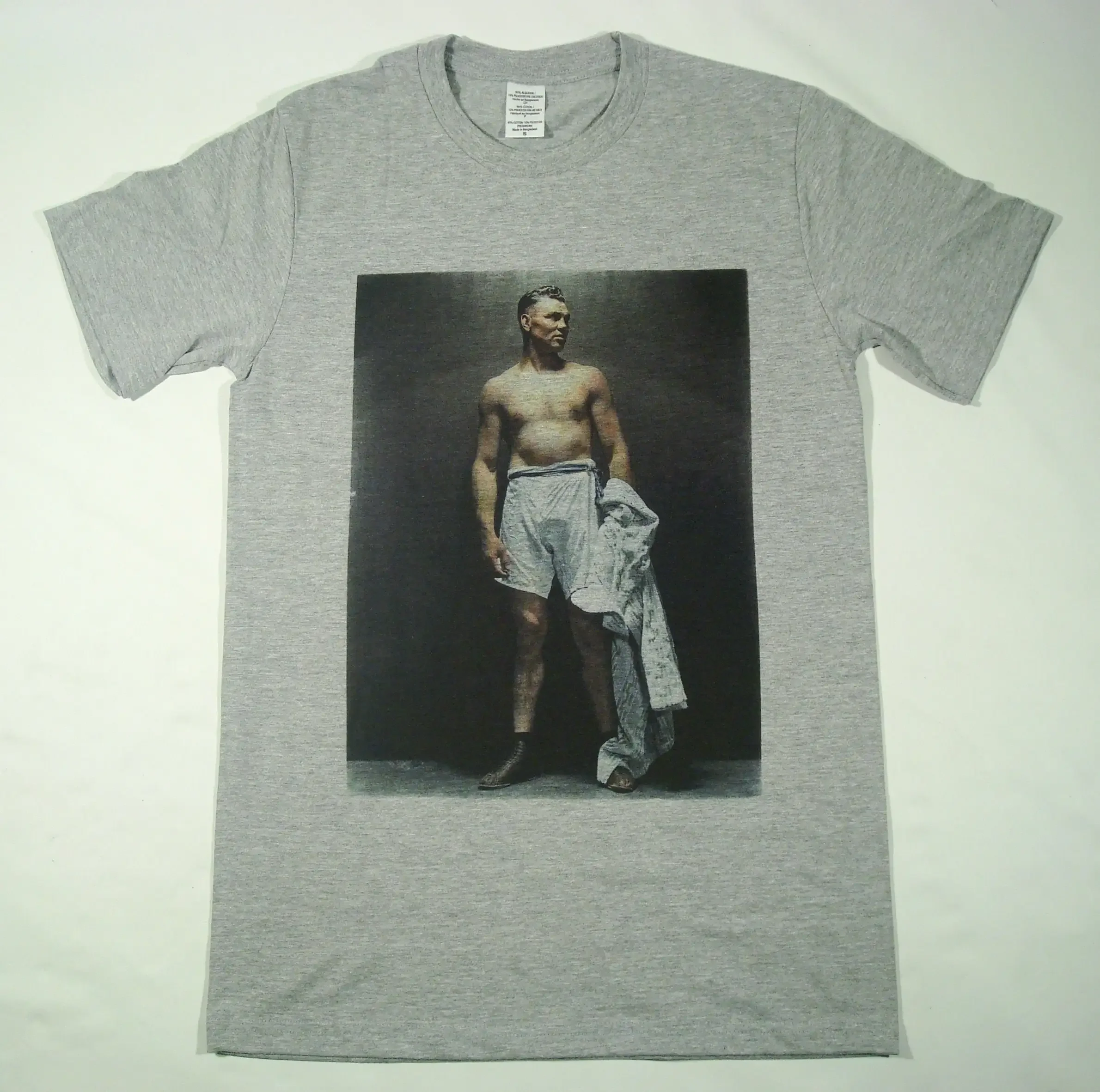 Jack Dempsey boxing Grey T shirt sizes available S 3XL Personalisation upon request