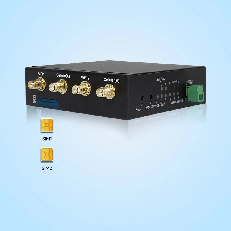 Hot Selling Iot Gateway With Industrial Rtu Function Rs232 Rs485 Serial Port 4G Router Dual Card Compatible Industrial Cellular