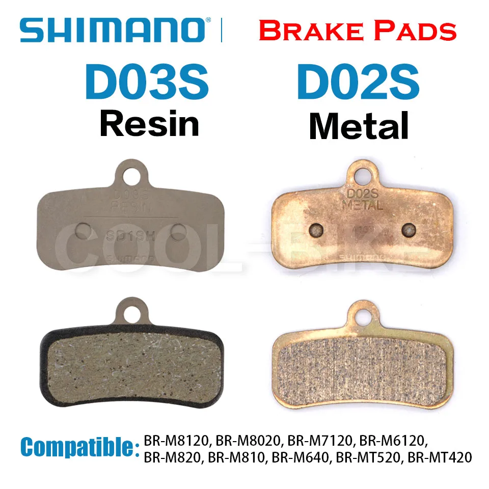 Shimano D02S D03S hydraulic disc brake Pads resin pad MT420 MT520 M640 M820 M810 M8020 M8120 M7120 M9120