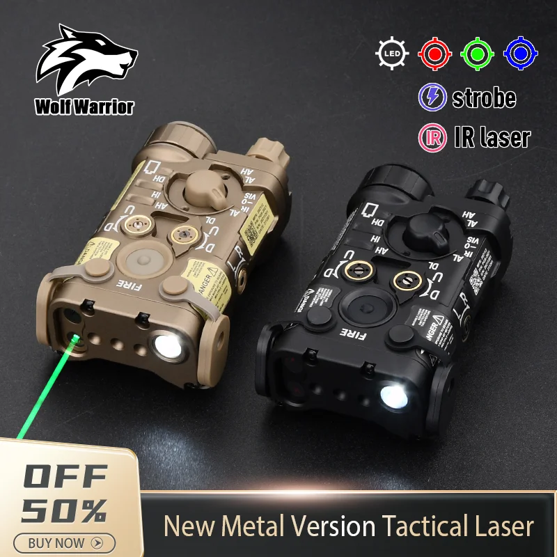 

WADSN Tactical Metal L3-NGAL Laser Red/Green/Blue Dot IR Sight Scout Indicator Airsoft White Strobe Hunting Light Fit 20mm Rail