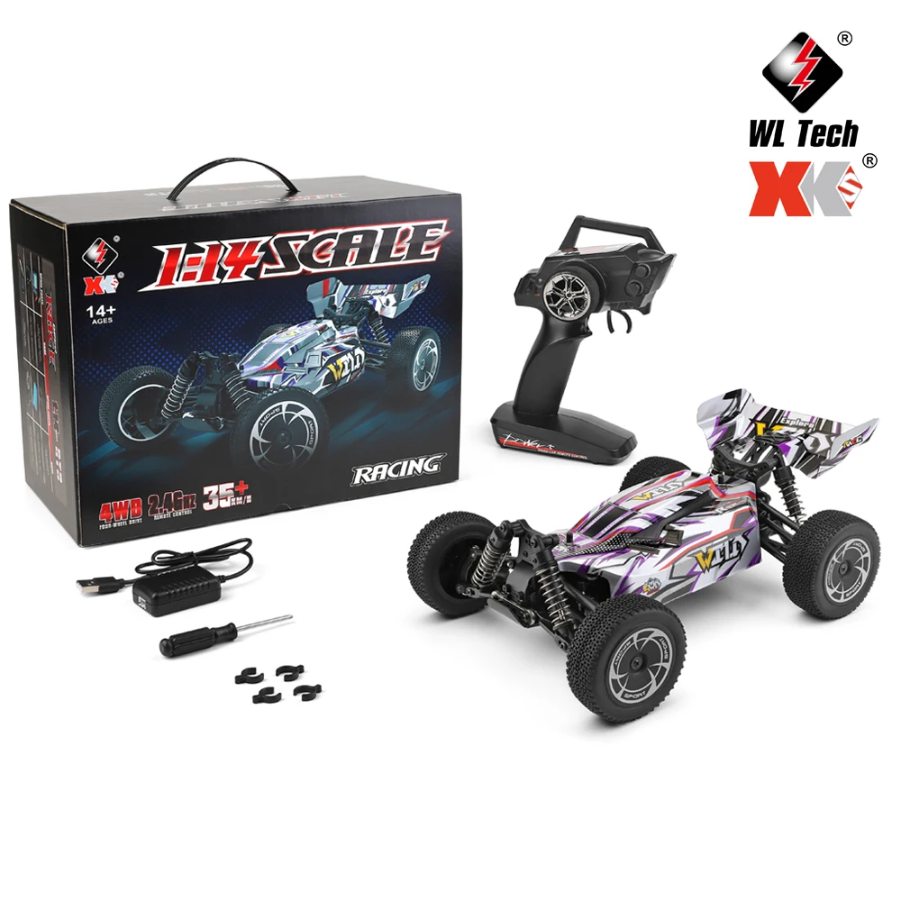 WLtoys 144016 144010 144001 1/14 4WD 2.4G RC Car 35KM/H 75KM/H Off Road Drift Monster Truck All Terrain Remote Control Vehicle view 6