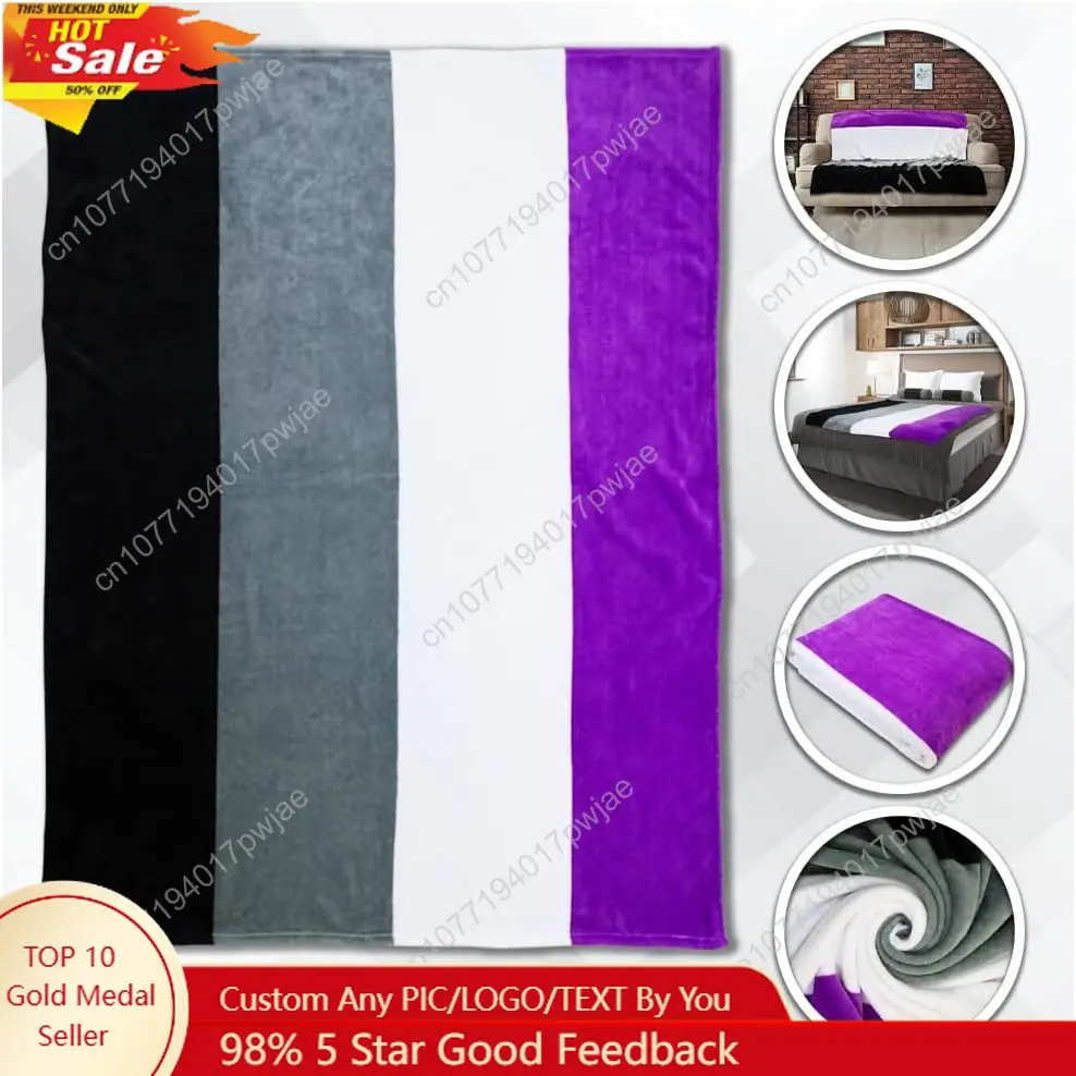 

Asexual Pride Super Soft Throw Blanket Throw Blanket for Bedroom Living Room Spring Time Holidays Custom blankets