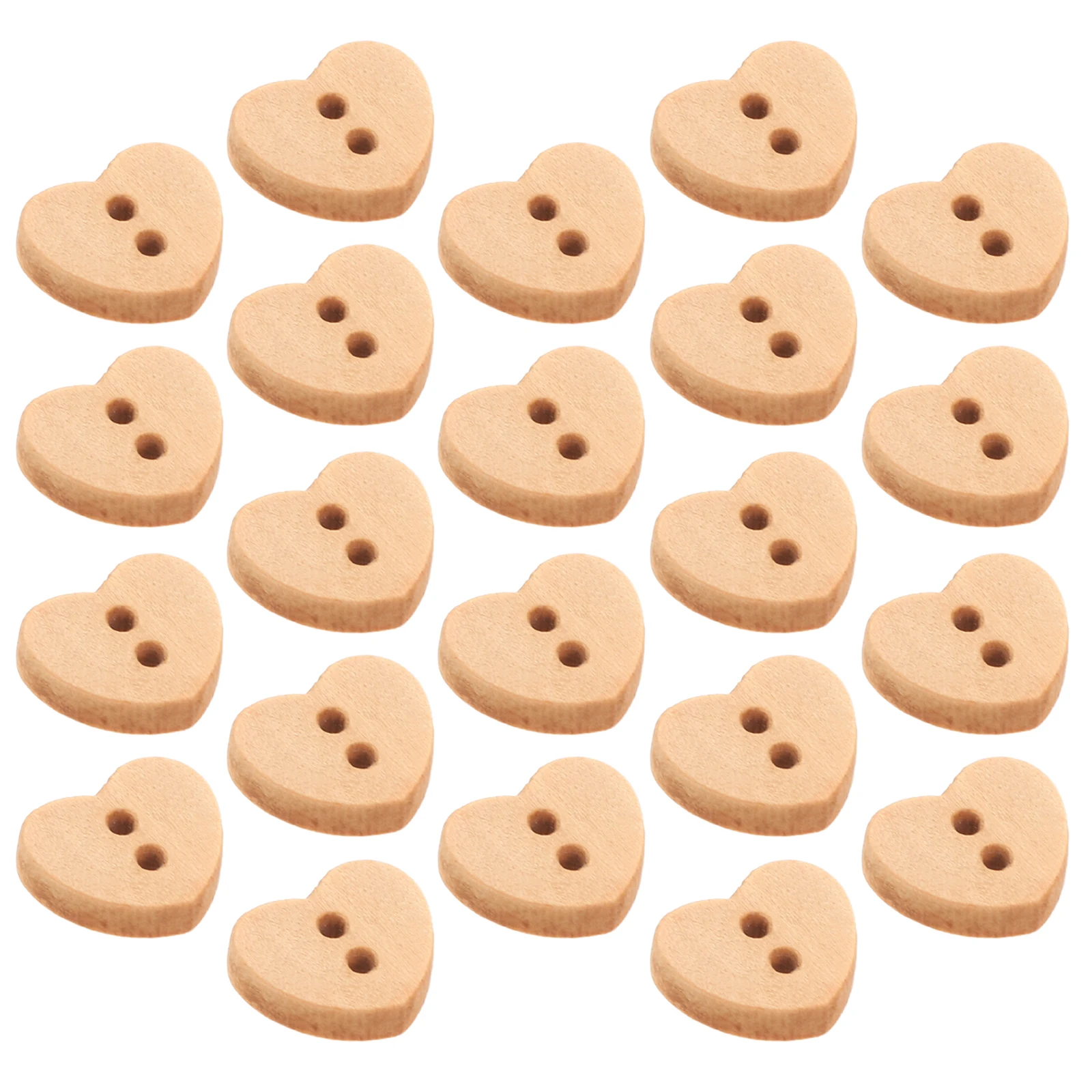 

200 шт. деревянных пуговиц в форме сердца, натуральная текстура, ручная полировка краев, для рукоделия, скрапбукинга, рождественских украшений, шитья, крепежные элементы