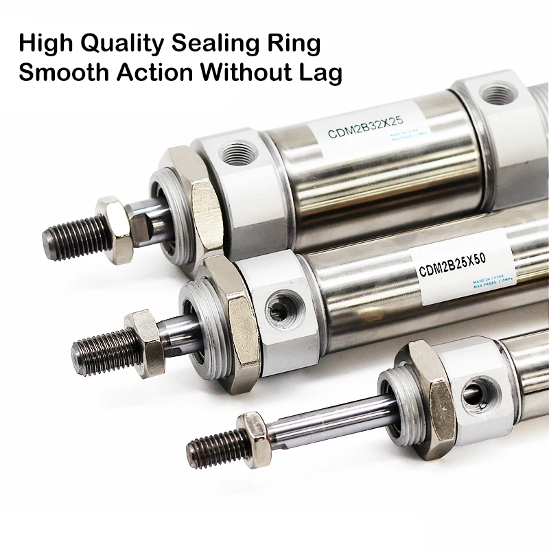 CDM2B CM2B16/20/25/32/40 Serie Edelstahl-Magnetring 25-500mm Hub Doppeltwirkender Mini-Pneumatikzylinder – Detail 3