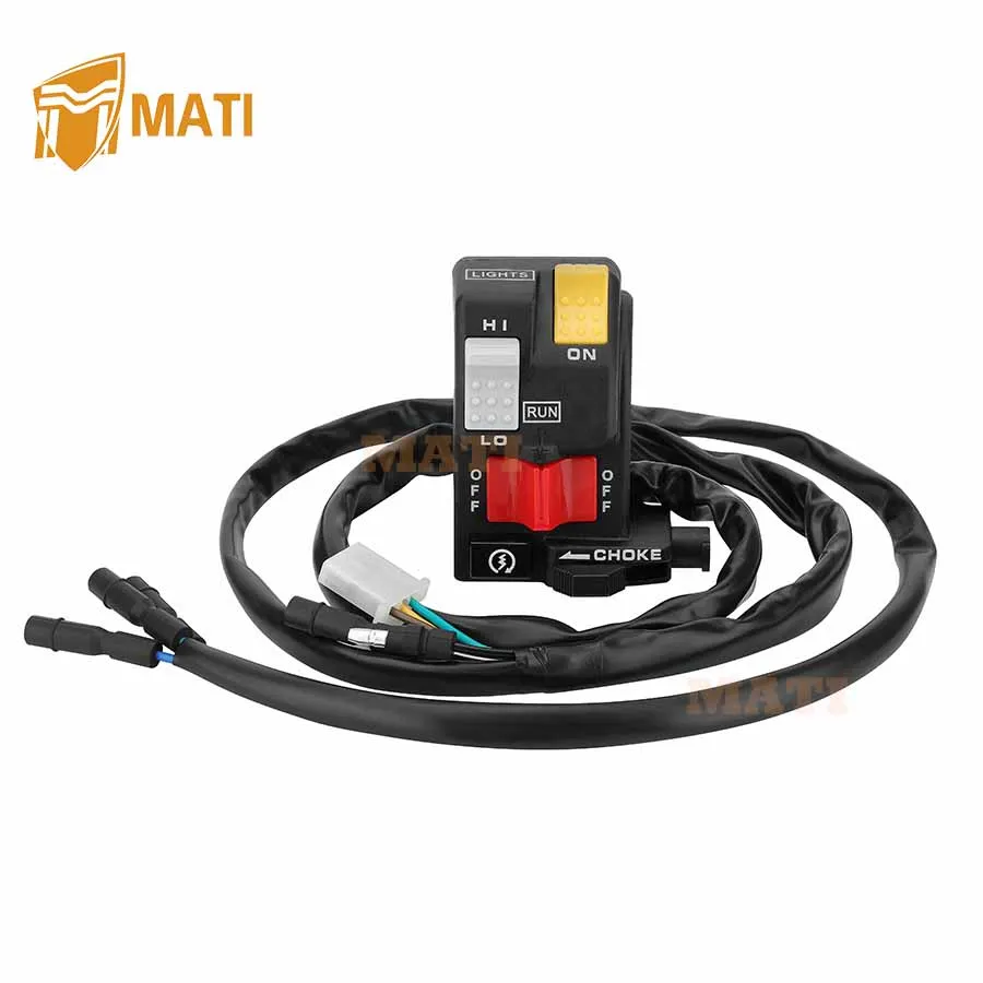 MATI Handlebar Key Starter Relay Switch Kit for Honda FourTrax 300 2x4/4x4 TRX300/TRX300FW 1990-1995 35200-HC4-004 35100-HM5-671