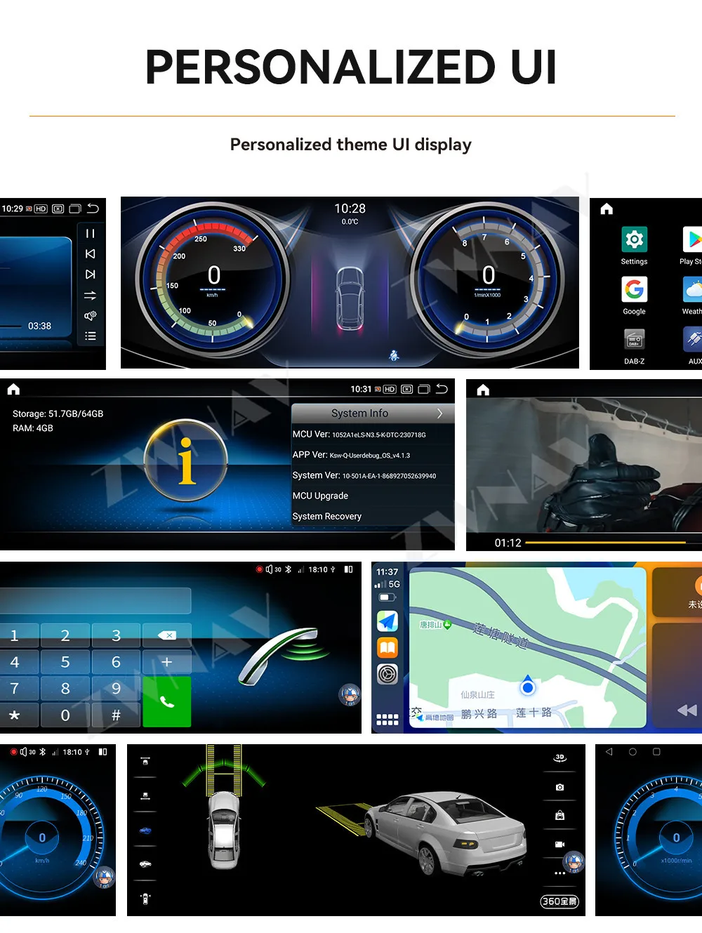 Controllo centrale navigazione a grande schermo 5G Full Netcom