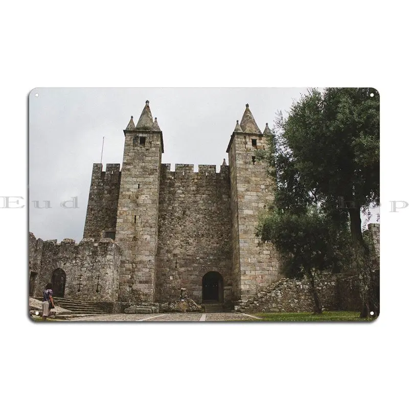 Castelo Sta Maria Da Feira Metal Sign Cinema Garage Wall Decor Personalized Kitchen Tin Sign Poster