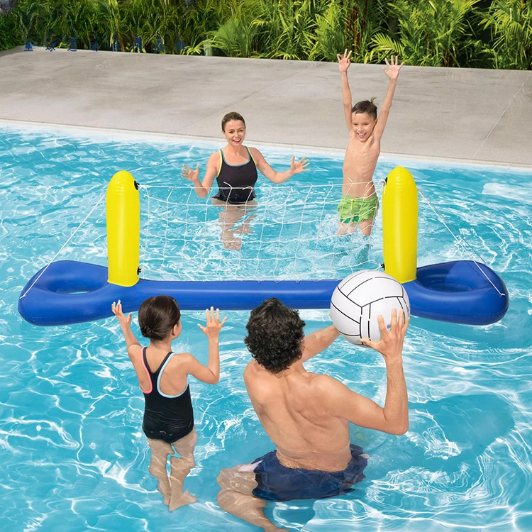 Outdoor Summer Swimming Pool Sports and Entertainment Toys Volleyball Racks Adult Activity Inflatable Water Volleyball Nets