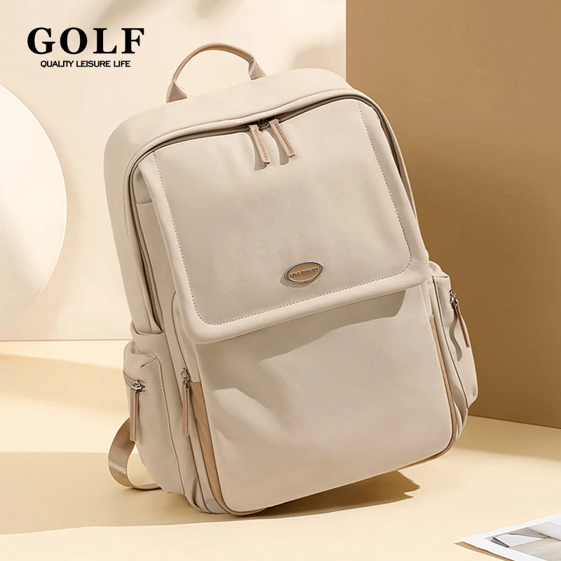 GOLF Backpacks Female Bag Nylon Laptop 16 Inch Women Backpack Elegant Fashion Commuter Mountaineering Travel Backbag Waterproof