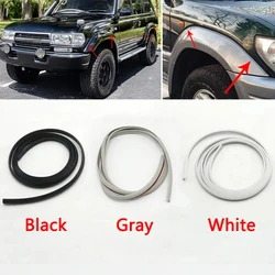 1.5M Car Side Fender Wheel Arches Surround Rubber Sealing Strip For Toyota Land Cruiser LC80 4500 1991-1997 Prado LC95 3400