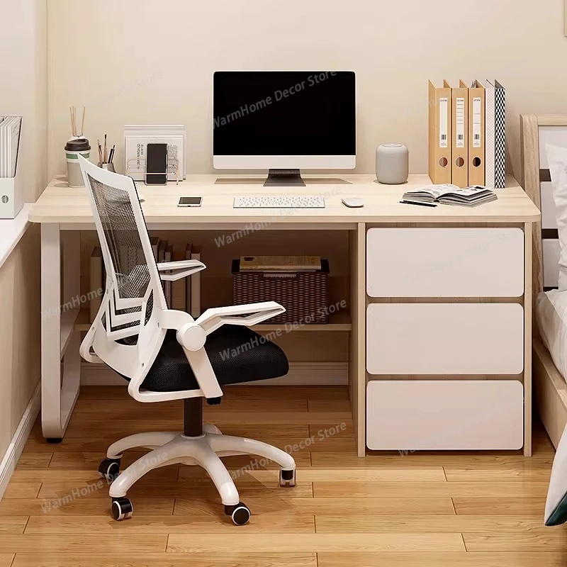 

Computer Drawe Write Table Modern Simple Convenience Office Desk Popular Aesthetic Office Furniture Escrivaninha XY40BGZ