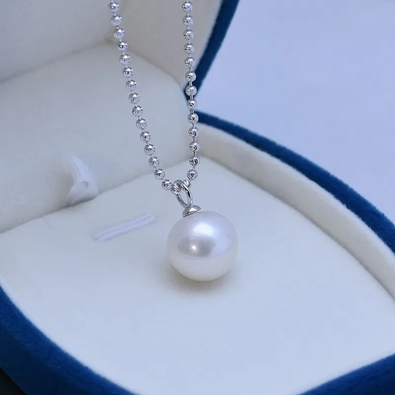 

Lefei 13-14mm Strong Luster Few Flaw Freshwater Classic Pearl Chain Necklaces Charm Women s925 Silver Party Jewelry Gift Jiutian