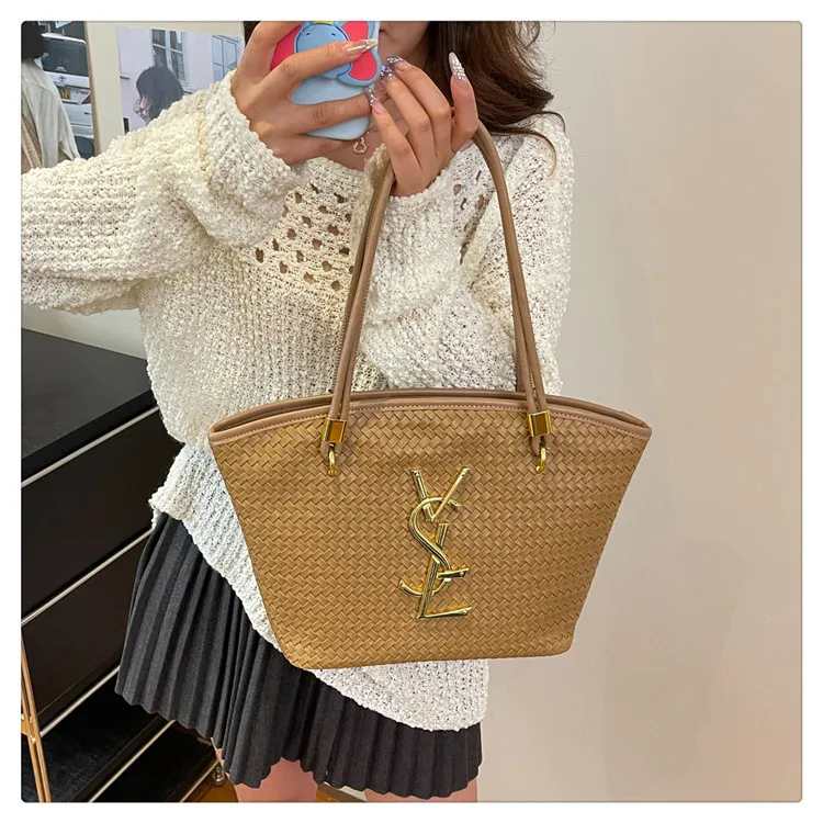 ​ ​ Bolsa de ombro de grande capacidade para mulheres 2025 nova, espaçosa bolsa de trabalho de couro PU e bolsa crossbody com zíper para escritório ​