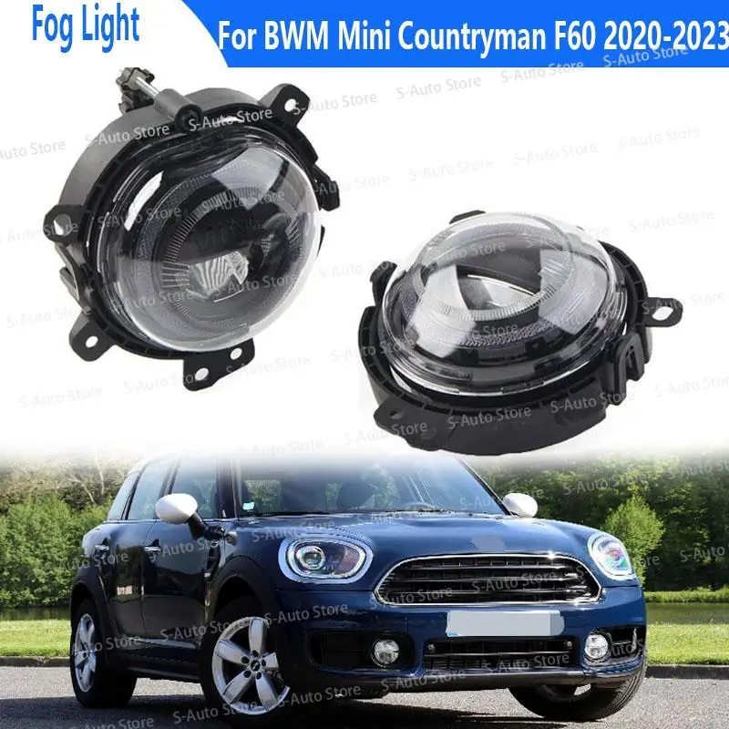 

For BMW Mini Countryman F60 2020-2023 Accessories Car LED Fog Light Front Fog Light Front Bumper Light 63177497773 63177497774