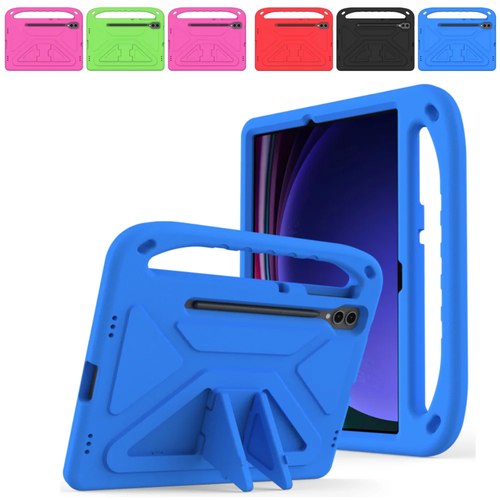 Kids Case for Samsung Galaxy Tab A7 10.4 T500 S6 T860 S5E T720 S7 S8 S7+ S8+ X800 S9+ X810 S9FE+ X616 S10+ X820 EVA Foam Cover