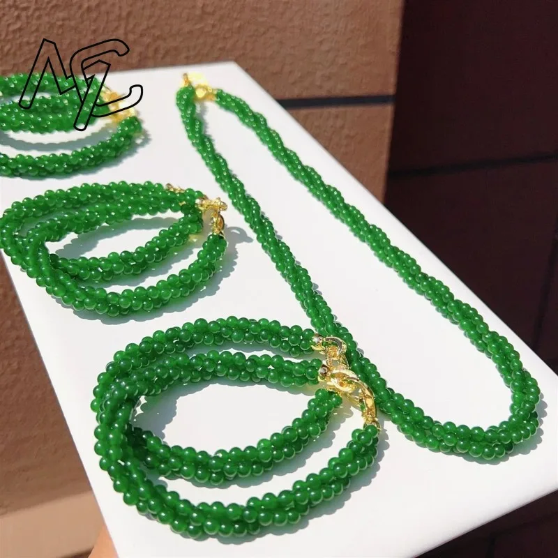 

Настроить натуральный нефрит 4 мм из бисера с несколькими петлями браслет подвески ювелирные изделия пара персонализированный браслет из бисера для мужчин и женщин праздничные подарки