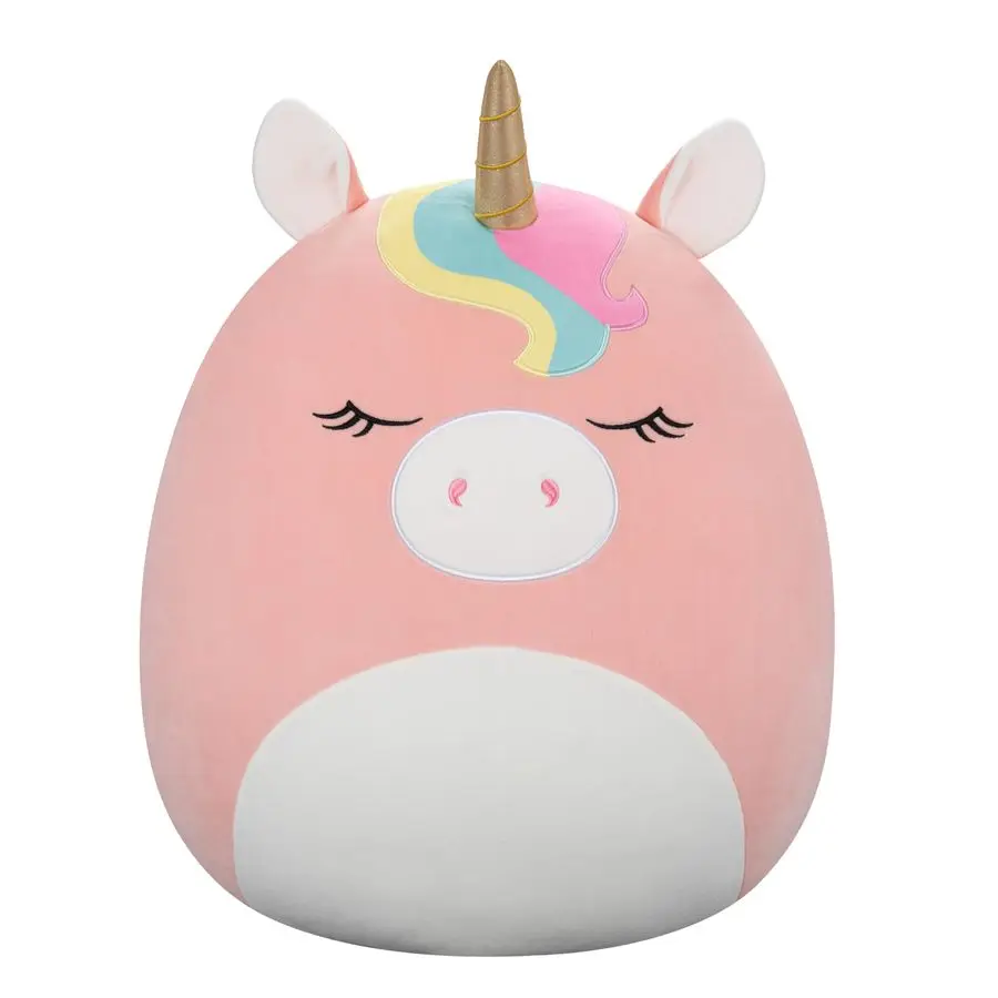 Peluche Original de 20 Pulgadas de Ilene, el Unicornio Rosa con Crin Arcoíris, Oficial de Jazwares, Tamaño Jumbo
