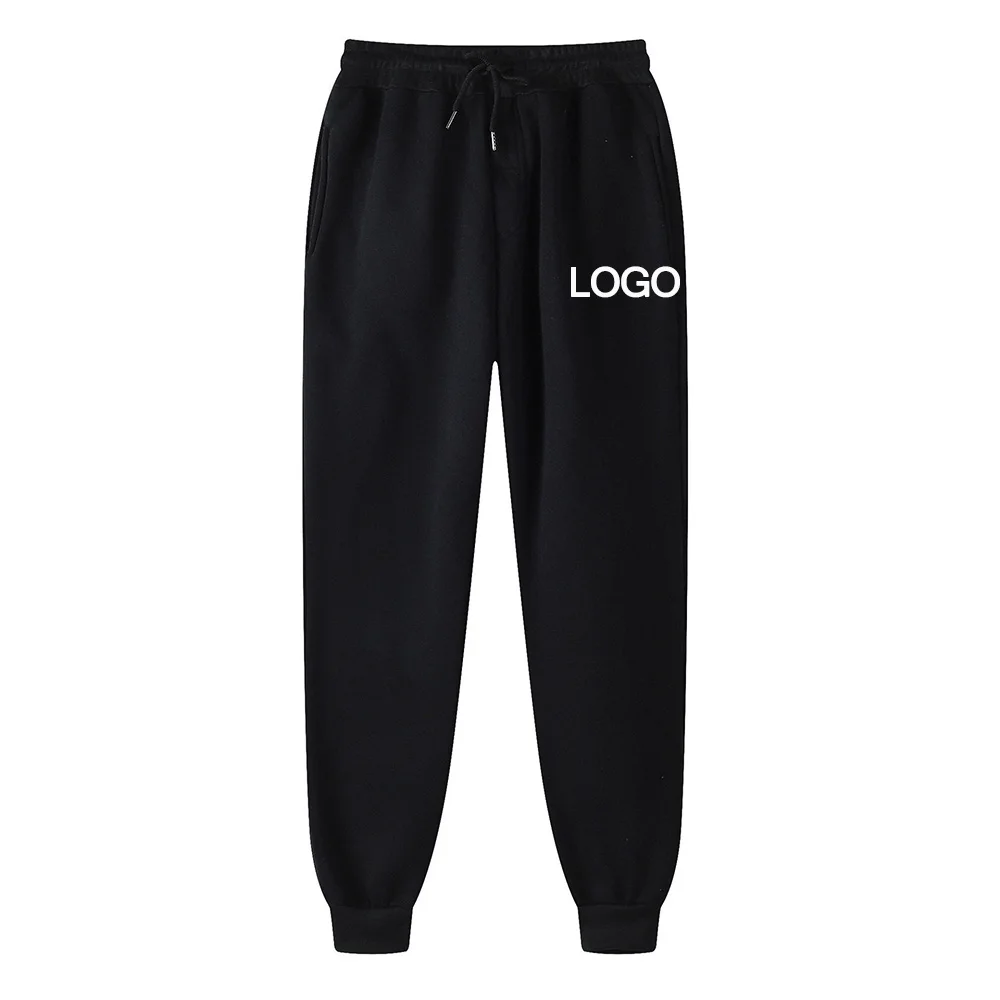 Customise your logo, spring and autumn sweatpants, men's slacks, women's sweatpants, unisex stylish comfortable warm trousers.