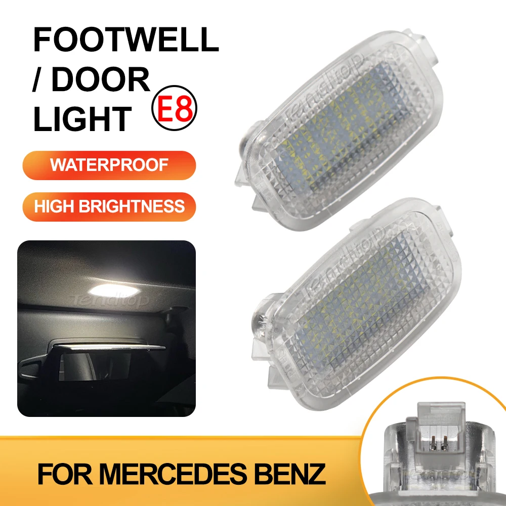 Courtesy Luggage Car Door Footwell Lamp Interior Light For Benz W204 W216 W212 C207 X204 GLK W221 R230 W164 W251 W463 X164 X204