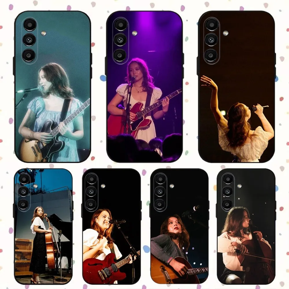 Multi-instrumentalist Laufey Phone Case For Samsung S24,S21,S22,S23,S30,Ultra,S20,Plus,Fe,Lite,Note,10,9,5G Black Soft Cover