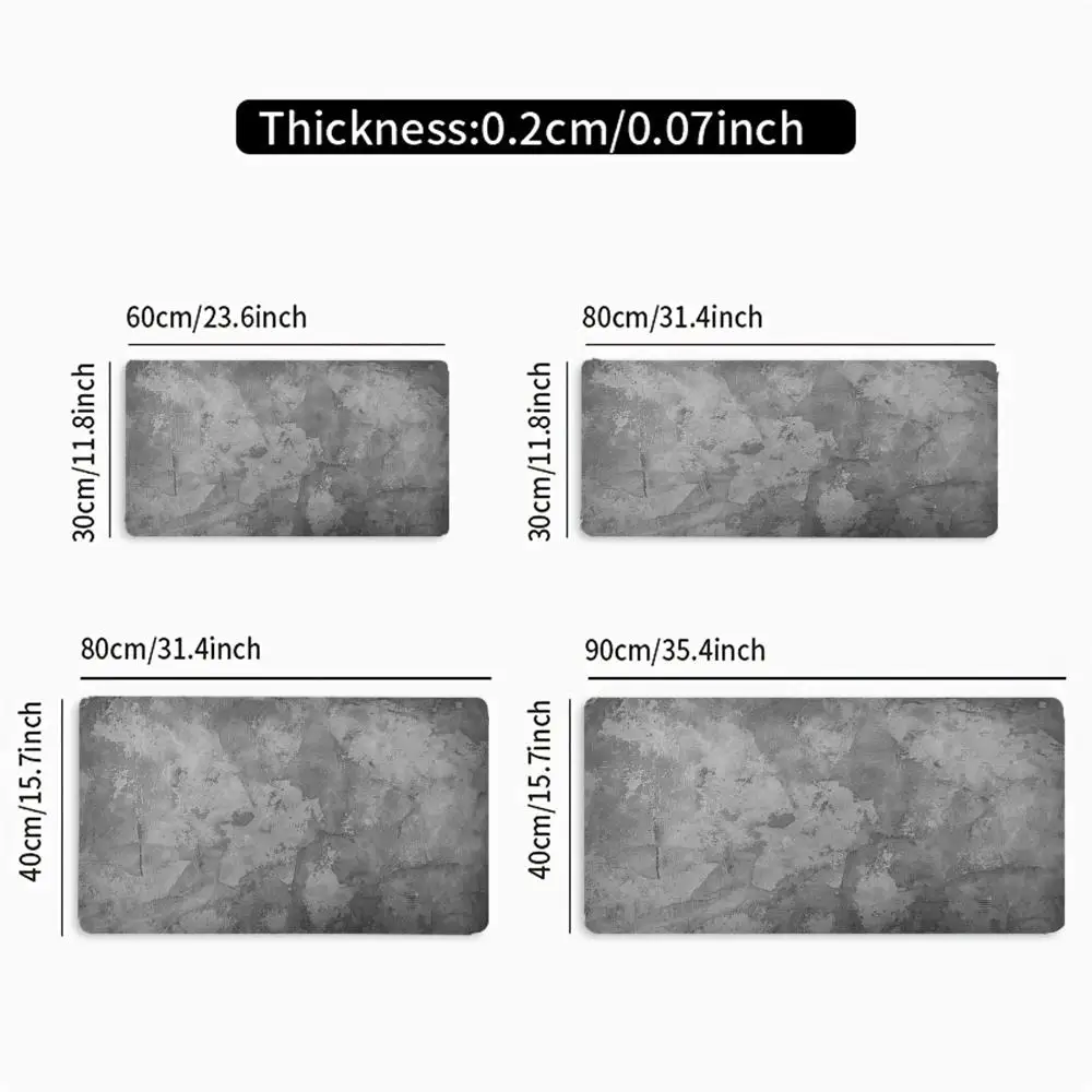 Extra Large Gaming Mouse Pad,gray Abstract Artwork, Non-slip Rubber,precision Lock Edges, Perfect for Office and Gaming Settings