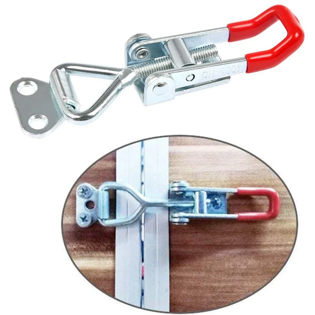 2/4/6/8 Pcs Adjustable Quick Release Clamp Anti-Slip Push Pull Toggle Clamp Toolbox Case Metal Toggle Latch Catch Clasp Tools