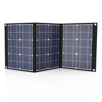 Efficient Mini Outdoor Portable Solar Panel 12v 18V 50w Foldable Solar Panel Flexible 60W 100W Camping