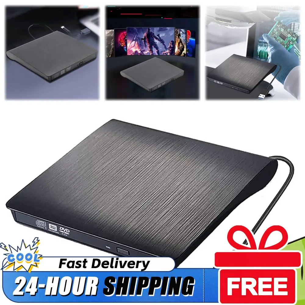 USB3.0/USB3.0+Type-C External Optical Drive Case Hard ABS Enclosure for Laptop Desktop PC Mobile DVD CD Drive Box Storage Case